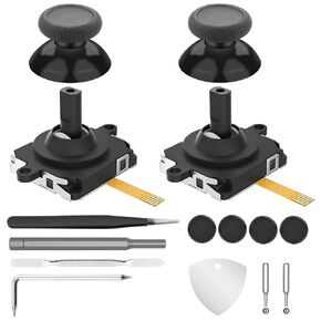 Gamorek Joystick Replacement Kit for Quest 3/Quest 3S Contorller(Includes Tools, Joystick, Joystick Caps)