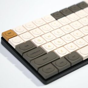 KBDIY GLIMMER DOYS KEYCAPS LOW profile dye-sublimation pbt retro لوحة المفاتيح المخصصة keycap ، 140 مفاتيح CAP مجموعة للكرز Gateron MX لوحات المفاتيح الميكانيكية