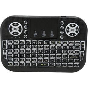 Zyyini Mini Bluetooth Keyboard with Touchpad, 2.4G Portable Bluetooth Keyboard, USB Rechargeable, for iOS Tablet Pro Mini 4, for iOS Phone, for Android, for OS X, for