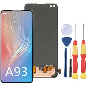 LCD Display Compatible with Oppo A93 4G 2020 CPH2121 LCD Display Touch Screen Assembly Repair Replacement Parts with Tools