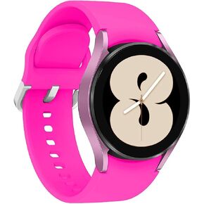 Bands Compatible with Samsung Galaxy Watch 6/5/5 Pro/4 40mm 44mm 42mm 46mm 43mm 45mm 47mm Band, 20mm Soft Silicone Watch Band Replacement Strap