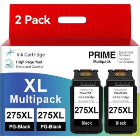 PG-275 XL 275XL Black Ink Cartridge, Compatible for Canon 275 Black Ink Cartridge, 275XL Ink Cartridges Compatible for Canon TR4720 TS3520 TS3720 TS3722 TS3522 TR4723 TS3500 TR4700 Printer