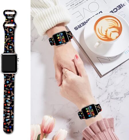 Watch Band Compatible with Apple Watch 38mm 40mm 41mm 42mm 44mm 45mm 49mm Silicone Wristbands Strap Replacement for IWatch 9 8 7 6 5 4 3 2 1 Women Men Gifts in Saudi Arabia