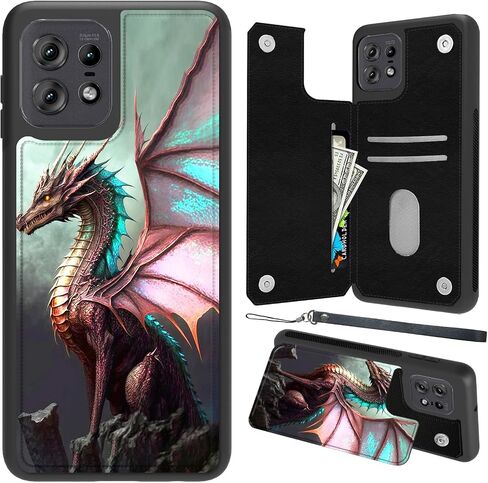 لـ Moto G Stylus 5G 2021 Wallet Wallet مع حامل البطاقة ، وفتحات بطاقات PU Leather و Card Card Double Clasp Case Motorola Moto G Stylus 5G 2021 ، Butterfly in Kuwait