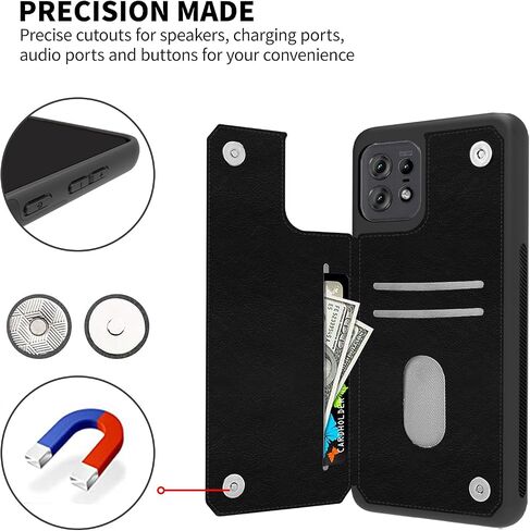 لـ Moto G Stylus 5G 2021 Wallet Wallet مع حامل البطاقة ، وفتحات بطاقات PU Leather و Card Card Double Clasp Case Motorola Moto G Stylus 5G 2021 ، Butterfly in Kuwait