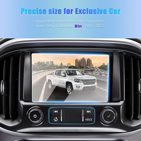 GFJNFG for 2015-2022 Chevy Colorado Screen Protector 8 Inch Touchscreen 2020 2021 2022 Chevy Colorado Z71 LT ZR2 Accessories HD Tempered Glass Anti Scratch Fingerprints in Saudi Arabia