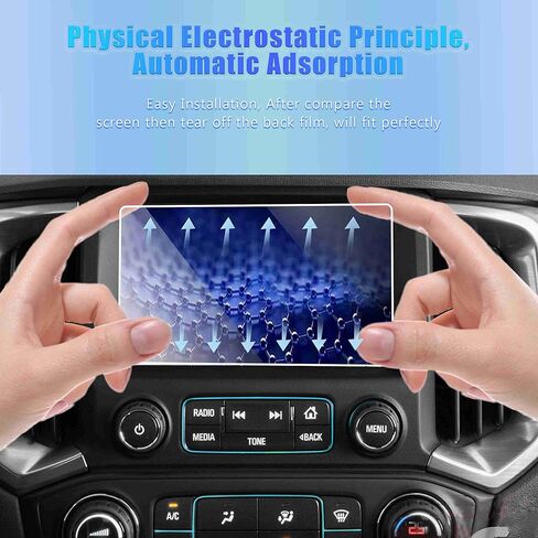 GFJNFG for 2015-2022 Chevy Colorado Screen Protector 8 Inch Touchscreen 2020 2021 2022 Chevy Colorado Z71 LT ZR2 Accessories HD Tempered Glass Anti Scratch Fingerprints in Saudi Arabia