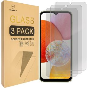 Mr.Shield [3-Pack] Privacy Screen Protector For Samsung Galaxy A14 5G / Galaxy A14 4G [Tempered Glass] [Anti Spy] Screen Protector