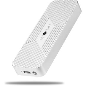 Aluminum M.2 NVMe SSD Enclosure, USB 3.2 Gen 2(20Gbps) to M-Key/B&M-Key M.2 NVMe Solid State Drive External Adapter for NVMe SSD Size 2230/2242/2260/2280(up to 4TB)