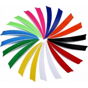 50pcs Archery Arrows Feather Fletching Real Turkey Feather Vanes Right Wing Arrow Feathers for DIY Hunting Target Shooting Arrows