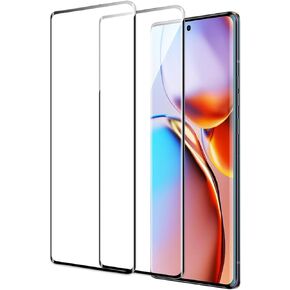 Screen Protector for Motorola Moto Edge Plus 2023, 3D Tempered Glass Film, Ultra HD 9H Hardness Case Friendly Anti Scratch Bubble Free Ultra Resistant Oil-Resistant Shatter Protection, 2-Pack