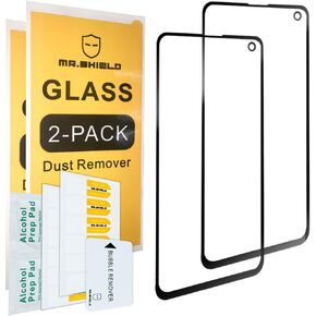Mr.Shield [2-PACK] Designed For Samsung Galaxy S10e [Tempered Glass] [Full Screen Glue Cover] Screen Protector with Lifetime Replacement