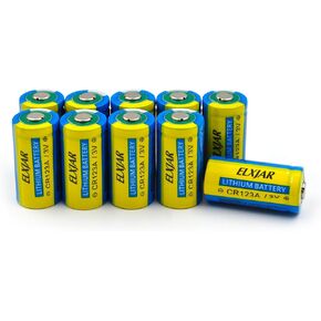 (8-Pack) CR123A Lithium Battery, 3V 1600mAh Replacement for 123A 123 C123 CR123 CR17345, Streamlight 85175 Batteries, Non-Rechargeable