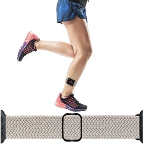 IFCASE Stretchy Arm/Ankle Watch Band for Apple Watch 49/46/45/44mm, 42/41/40mm iWatch Series Ultra 10 9 8 7 6 5 4 SE, Elastic Sport Strap Unisex Armband or Ankleband