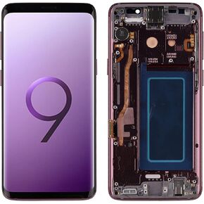 Super AMOLED Replacement Compatible with Samsung Galaxy S9 (Lilac Purple with Frame) LCD Display Touch Screen Digitizer Assembly with Repair Tools