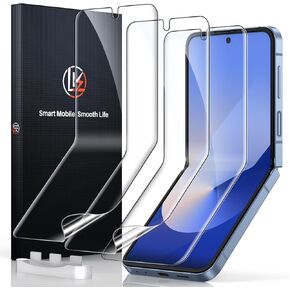 LK 3 Pack for Samsung Galaxy Z Flip 6 Screen Protector, Touch Sensitive, Full Coverage, Premium Quality Soft TPU, HD Clarity Screen Protector for Galaxy Z Flip 6