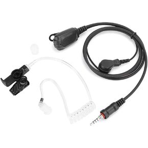 PU IP54 Waterproof Headph1 in-Ear Air Headset Accessory for ICOM IC-M33 M25 M34 Surveillance Headset Earpiece with Clear Acoustic Coil Tube Earbud Audio Kit