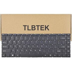 TLBTEK Keyboard Replacement Compatible with Gateway GWTN133-1 GWTN141-1BL GWTN141-5BK GWTN141-5GR，Chuwi GemiBook CWI514 CWI528 CWI529 CWI547，Multilaser Legacy PC230 PC231 Series Laptop Black