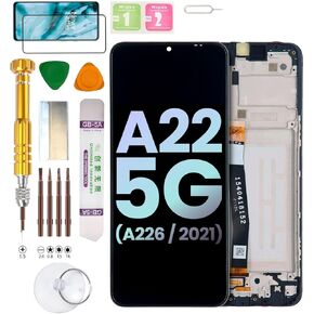 Original LCD Display Assembly for Samsung Galaxy A22 5G Version SM-A226B, SM-A226B/DS, SM-A226B/DSN, SM-A226BR, SM-A226BR/N, SM-A226L, SC-56B Screen Replacement kit