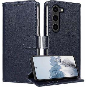 JanCalm for Samsung Galaxy S23 Ultra Case Wallet,RFID Blocking Phone Flip Cases,[Card Holder/Cash Slots] [Kickstand] Magnetic Clasp Leather Protective Folio Cover (Green)