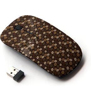 [ Optical 2.4G Wireless Computer Mouse [ Coffee Bean Brown ]