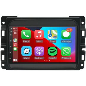7" Car Stereo Radio, Slakerbe Android 13 Head Unit Touch Screen Built in Carplay Andriod Auto DSP Bluetooth GPS Navigation 2G RAM+32G ROM Fit for Dodge Ram1500 2500 3500 2013 2014 2015 2016 2017 2018