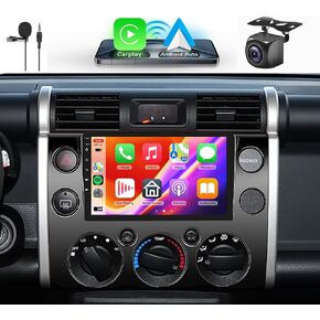 4G+64G Car Radio for Toyota FJ Cruiser 2006-2023, Rimoody Android 13 Car Stereo Wireless Carplay Andorid auto Mirror Link GPS Navigation WiFi 9'' Touchscreen Bluetooth FM/RDS EQ-32 SWC Backup Camera