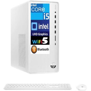 HP Pavilion TP01-3016 Everyday Value Desktop (Intel i5-12400, 64GB DDR4, 8TB PCIe SSD, Intel UHD 730, 310W PSU, WiFi 5, Bluetooth 4.2, RJ-45, HDMI, Win 11 Home) (Renewed) in Kuwait