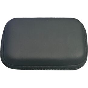 2pc Set of Zippered Hard Carrying Case for Electronics/Accessories, Black