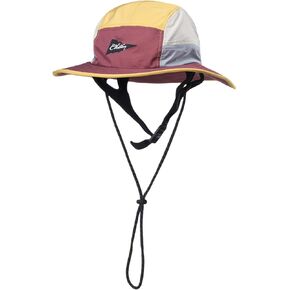 Color-Blocked Vintage Fisherman Style Sun Hat for Outdoor Camping, Surfing & Vacations - Wide Brim, UV Protective, Anti-Slip Multi