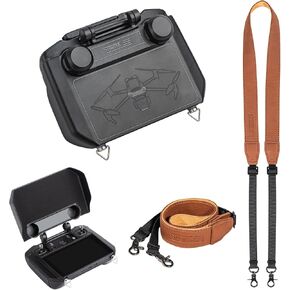 Mini 3 Pro RC Pro Controller Protective Cover with Sunshade and Lanyard for DJI Mini 3 Pro/Mini 3/Air 2S/Mavic 3 Classic/Mavic 3 Pro RC 6-Level Sun Hood Full Screen Protection Accessories