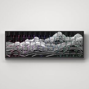 PBT Keycaps - Shine Through Chreey Profile 130 Keys keycap Set Custom Keycap Set Universal Compatiability for 60%, 65%, 75%, 100% Keyboard (Balck-HM)
