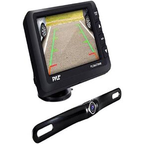 Pyle Upgraded Wireless Backup Camera and Monitor Kit - Vehicle Parking Reverse System IP67 Waterproof and Fog Resistant w/ 4.3’’ LCD Screen and Tilt-Adjustable Dash Cam w/ Night Vision PLCM4378WIR