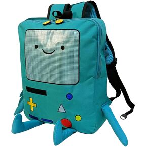 Cute Cartoon Backpack Casual Travel Green Anime Bag Finn Jake Adventure Trip Breathable Portable Lightweight Backpack
