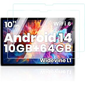Screen Protector for Tuotatop X13 Android 14 Tablet 10 Inch 2024 New,Anti-Scratch 9H Hardness Touch Sensitive 2.5D Rounded Edges Bubble Free Easy to Install,2 Pack.