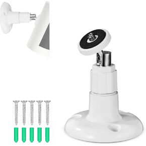 Security Camera Mount for Ring Stick Up Cam / Ring Indoor Cam, 360-Degree Adjustable Security Camera Wall Mount Bracket for Indoor Outdoor Ceiling Garden Rooftop (Camera Not Included)