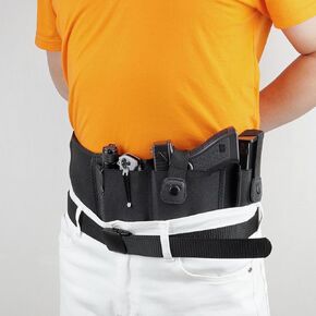 Belly Band Holster for Men and Women, Gun Holster for Concealed Carry, Fits for Glock, Smith Wesson, Ruger, Shield, Waist Holster Right/Left Hand, Universal Size for Most Pistols and Revolvers