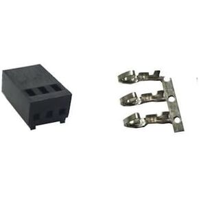3-Pin Molex Female Housing 2510 with Pins (10 Pack)
