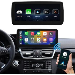 Road Top 12.3 Inch Car Touchscreen Wireless CarPlay Android Auto for Mecedes Benz E Class W212 2009-2012 Year with NTG4.0 System (Not fit for 2013-2015 Year with NTG4.5/4.7 Car)