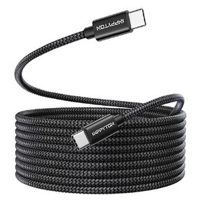 15FT USB C to USB C Cable 60W, [Premium Nylon Braided] Extra Long USBC to USBC Charger Cord 480Mbps for iPhone16/16 Plus/16 Pro/16 Pro Max, iPhone 15 Series, Samsung Galaxy, MacBook, Laptop, Switch