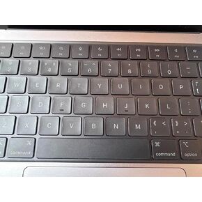 ملصق لوحة مفاتيح كمبيوتر محمول رمادي شفاف لـ MacBook ، متوافق مع 13-16 بوصة Macbook Air/Pro