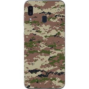 MightySkins Skin for Samsung Galaxy A20 / A30 - Conceal Snow | Protective, Durable, and Unique Vinyl Decal wrap Cover | Easy to Apply, Remove, and Change Styles | Made in The USA