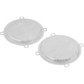 Chrome Batwing Fairings 5.25" Mesh Speaker Grills Cover for Harley Touring Electra Glide Street Glide Ultra Limited 1997-2013