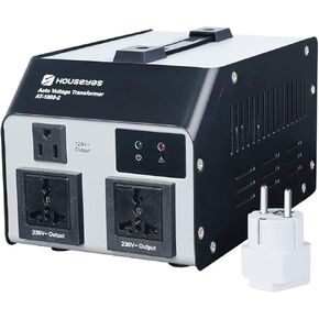 Voltage Transformer Converter 1000 Watt Auto Step Up/Down Convert from 110-120 Volt to 220-240 Volt and from 220-240 Volt to 110-120 Volt, W/Extra Surge Protection Circuit Breaker Protection