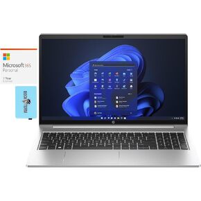 HP ProBook 450 G10 Home & Business Laptop (Intel i7-1355U 10-Core, 64GB RAM, 4TB PCIe SSD, Intel UHD, 15.6" 60 Hz Full HD (1920x1080), WiFi, Win 11 Pro) with MS 365 Personal, Dockztorm Hub