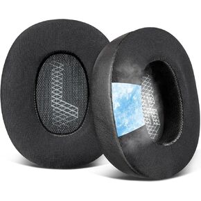 SOULWIT Cooling Gel Replacement Ear Pads for JBL E65 (E65BT E65BTNC)/Live 650 (650NC 650BTNC)/Duet NC Over-Ear Headphones, Earpads Cushions with High-Density Foam - Black