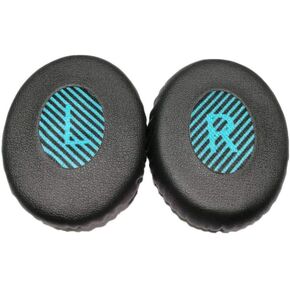 Replacement Ear Pads. Compatible with Bose OE2 OE2i Soundtrue SoundLink Headphones. Made of Soft Protein Leather Memory Foam. Replacement Ear Pads for Repair Accessories (Black + Blue)