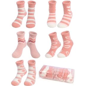 TENYSAF Fun Christmas Socks for Women - Funny Xmas Gifts for Female Novelty Cozy Crew Cotton Sock Set