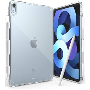 Ringke Fusion Compatible with iPad Air 6th Generation Case (11 Inch, 2024) Over Charge Prevention Cover with Pencil Holder Designed for iPad Air 6th, 5th, 4th Generation - Clear