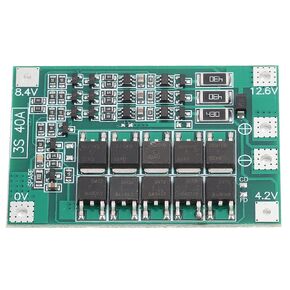 12V 3S PCB, Board, 3s, 3s 12v 40a Lithium Battery Board with Balance Charging for Electric Vehicles Electric Power Mopeds Scooters